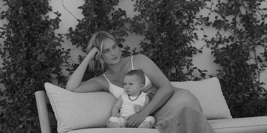 mum with baby on chair