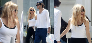 Sienna Miller seen in our Leakproof Bandeau Nursing Bralette.