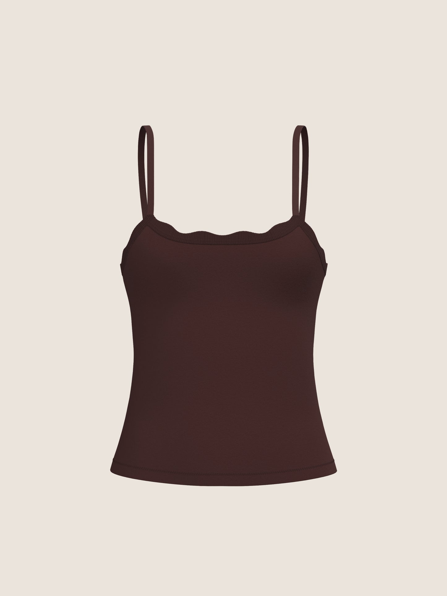 Leakproof Scallop Cami