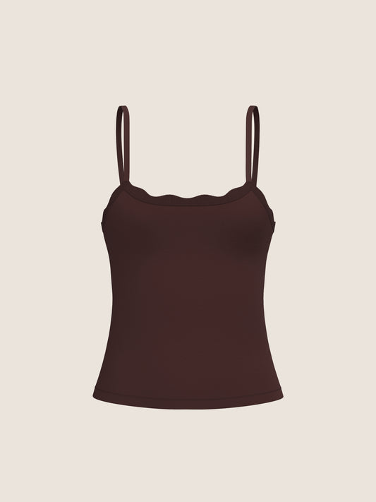 Leakproof Scallop Cami