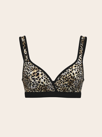 Leakproof Leopard Bralette - Black